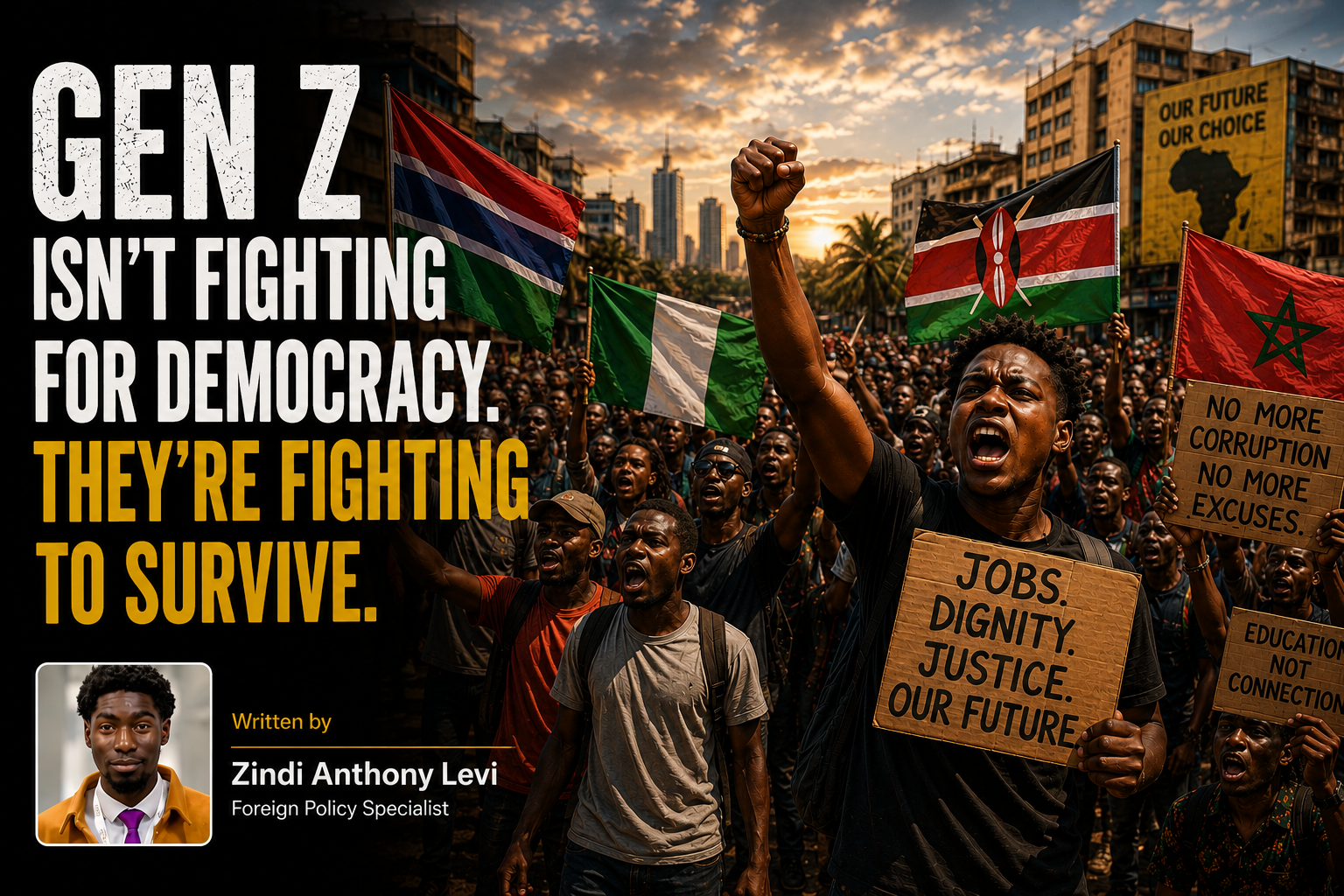The Gen Z Isn't Fighting for Democracy. They're Fighting to Survive.